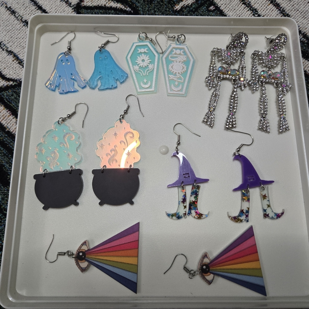 Asssorted Spooky Halloween Earring Lot